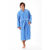 TERAMO 1223 stredne modrá L dlouhý župan kimono středně modrá 5353