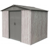 Záhradný domček BestBerg / 4,1 m2 / 236 x 174 x 206 cm / biele drevo / sivá