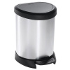 Kôš Curver® DECO BIN 20L, střibrný/černý, na odpad