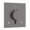 Hansgrohe Ecostat Comfort E - Termostatická batéria pod omietku, na 2 spotrebiče, kefovaný čierny chróm 33711340