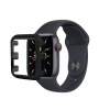 Ochranný kryt s tvrdeným sklom pre Apple Watch 38 mm (Series 1,2,3), čierny