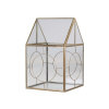 Chic Antique Bronzová antik kovová lampáš Candle house - 20*20*33cm - Chic Antique