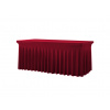TENTino Elastický poťah SKIRTING na skladací stôl 180-183x76 cm VIAC FARIEB Farba obrusu: VÍNOVÁ / CLARET