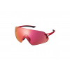 Shimano okuliare AEROLITE P metalické červené Ridescape Road