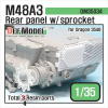 M48A3 Rear Panel With Sproket Part for Dragon 3546