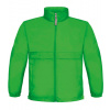 B&C Jacket Sirocco Detská jarná bunda JK950 Real Green 3/4 (98/104)
