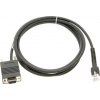 Zebra prepojovací kábel RS232 / DB9pin F / Konektor napájania / TxD na PIN 2 / TTL / rovný / 2.1m (CBA-R01-S07PBR)
