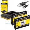 PATONA Photo Duálna rýchlonabíjačka Olympus Li-40B/42B 2x batéria 500mAh USB