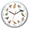 Hodiny - Hodiny s hlasmi vtákov plastickej strieborné # 2 (Hodiny - Hodiny s hlasmi vtákov plastickej strieborné # 2)