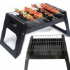 SKLADACÍ GRIL CAMPING PRENOSNÝ ZÁHRADNÝ GRIL NA UHLIE BBQ OCEL (TURISTICKÝ GRIL PRENOSNÝ SKLADACÍ KAMPAŇ NA UHLÍK KOVOVÝ KUFRID)