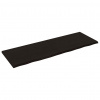 Nástěnná police tmavě hnědá 180x60x(2-4)cm ošetřený masivní dub Hnědá 363842