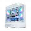 ZALMAN case P40 Prism, Mid Tower, ATX, 2xUSB 3.0, 1xUSB-C, 1x 120mm ARGB Fan, bílá P40 Prism White