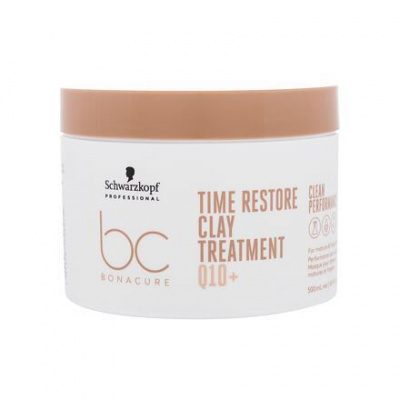 Schwarzkopf Professional BC Bonacure Time Restore Q10 Clay Treatment posilující maska na vlasy 500 ml pro ženy
