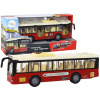 LEAN TOYS Zvuky svetiel autobusov na batérie - Červené mesto 1:16