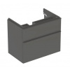 Geberit Smyle Square Skrinka pod umývadlo, 734x470x617mm, 2 zásuvky, závesná, lávovo matná GEB 500.353.JK.1