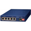 Planet BSP-115HP-5A Hybridný PoE solárny switch, 5x 1Gb, 1x SFP, 1x PoE++ 802.3bt, 2x 802.3at, 2x at/pasívne, -20~65°C