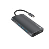 Natec multiport adaptér FOWLER 2 3X USB 3.0 HUB, HDMI 4K, USB-C, RJ45, SD, MICRO SD/ PN:NMP-2162