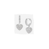 Guess dámske strieborné náušnice JUBE03136JWRH T/U