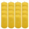 Žltá parafínová sviečka 10 cm, 20 hodín, 16 kusov