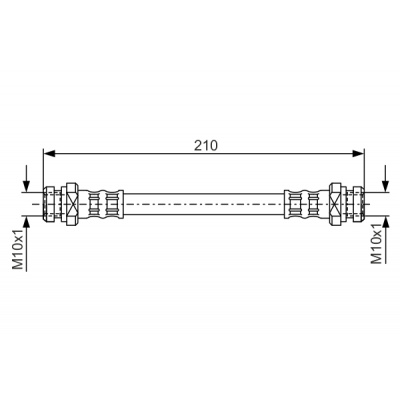 BOSCH Brzdová hadica 1987476193