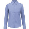 KARIBAN VINTAGE JESSICA K549 / Dámska košeľa s dlhým rukávom - bright sky 4XL