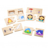 Bigjigs Toys ddaktické puzzle Protiklady