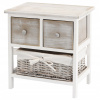 Shabby Chic COU8118/G Drevená komoda s 3 zásuvkami 40x29x43cm, sivá