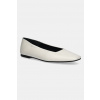 Kožené balerínky Calvin Klein FLAT BALLERINA - LTH HW0HW02463 béžová EUR 40