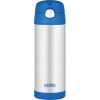 FUNtainer Dětská termoska s brčkem - modrá 470 ml - Thermos