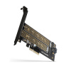 AXAGON PCEM2-D, PCIe x4 - M.2 NVMe M-key + SATA B-key slot adaptér, vr. LP PCEM2-D