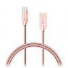 Kábel Connect IT CCA-5010-RG USB-C (Type C) - USB-A, 1m, růžový