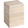 Geberit iCon - Bočná skrinka 450x600 mm, 2 zásuvky, prírodný dub 841047000