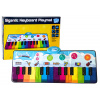 LEAN Toys Vzdelávacia tanečná podložka Rainbow Piano Instruments 10 melódií