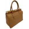 Dámska kožená kabelka DONATELLA 883519 - DOLLARO Barva: Cognac