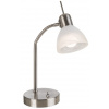 Globo Lighting Daytona stolová lampa 1x5 W biela-niklová 518901016X