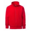 PAYPER ALBAMA S00645-0308 / Celozapínacia mikina na zips - červená 5XL