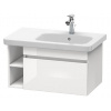 Duravit DuraStyle - Umývadlová skrinka 40x73x45 cm, 1 zásuvka, lesklá biela DS639302222