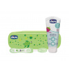 CHICCO Set zubná kefka a pasta s fluórom v puzdre Always Smiling zelená 12m+ Variant: CHICCO Set zubná kefka a pasta s fluórom v puzdre Always Smiling zelená 12m+