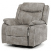 Polohovacie kreslo, elektrické zabudované ovládanie, sivá, látka vintage, TV-Q8668 GREY3