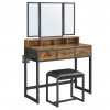 Boxxx TOALETNÝ STOLÍK, hnedá, čierna, 90/40/141 cm - Toaletné stolíky - 002543007130