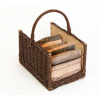 Westmann Olga košík na palivové drevo 34 x 50 x 31 cm, hnedá farba Westmann