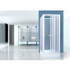 Aquatek ROYAL D3 Sprchový box 80x80x185cm, posuvné dvere, biele, Krilex vzor voda AQ ROYALD3BI8017