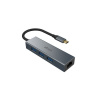 AKASA - USB Type-C 4-in-1 hub s Ethernetem AK-CBCA20-18BK