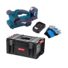 XTline XT102755-1B5B Aku pásová bruska 18 V + baterie 5.0 Ah + nabíječka 3.5 A + kufr