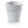 kvetináč 12cm FURU DFA120-S449 biely plastový PROSPERPLAST