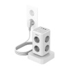 Napájacia lišta Tessan TS-306TS-C (biela) TS-306TS-C