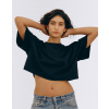 Organic Basics True Boxy Crop Tee Black L