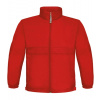 B&C Jacket Sirocco Detská jarná bunda JK950 Red 3/4 (98/104)