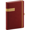 Notique Twill A5 denný 2026 bordovo-zlatý