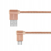 Kruger & Matz KM0361 USB/USB-C, 1m, růžový